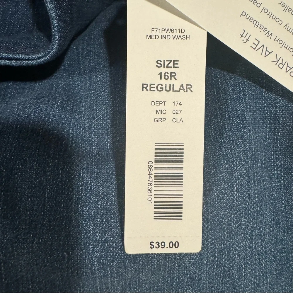 Westbound The Park Avenue Fit Bootcut Denim Jeans Size 16 R - Picture 2 of 11